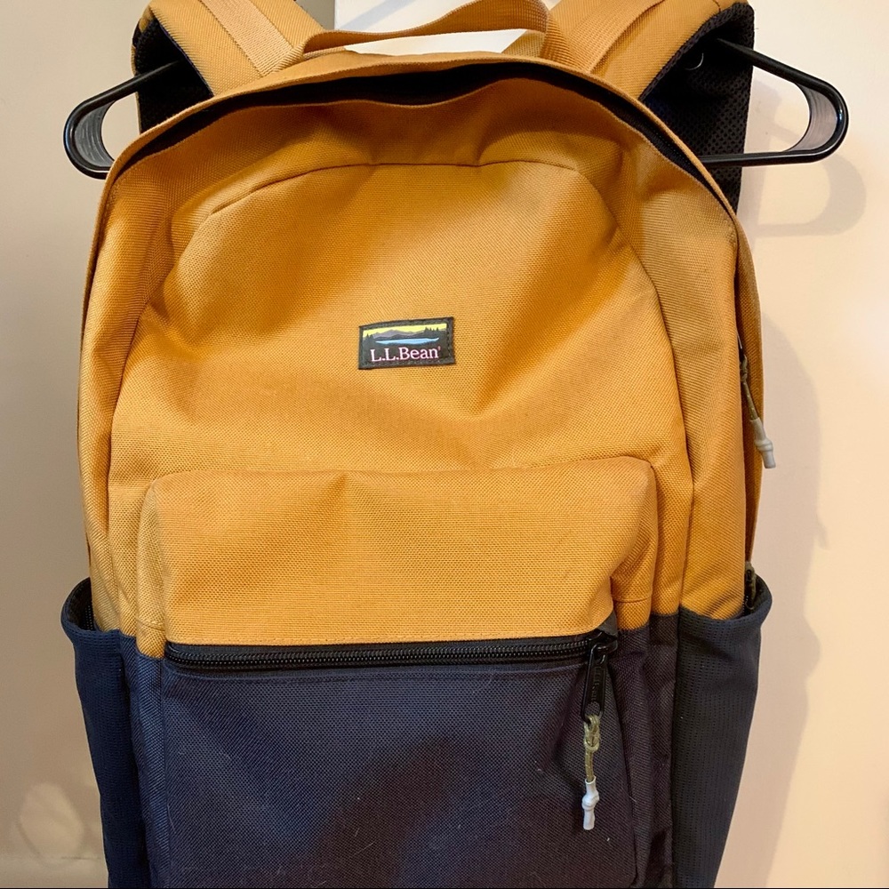 L.L. Bean Mountain Classic Backpack Gold/Navy